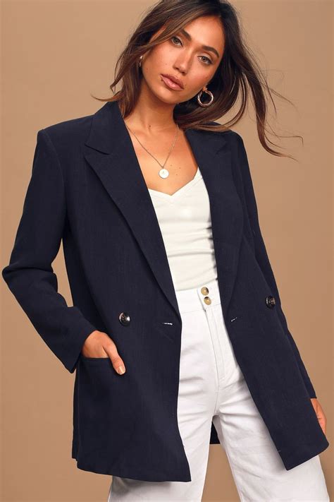 womens navy blazer